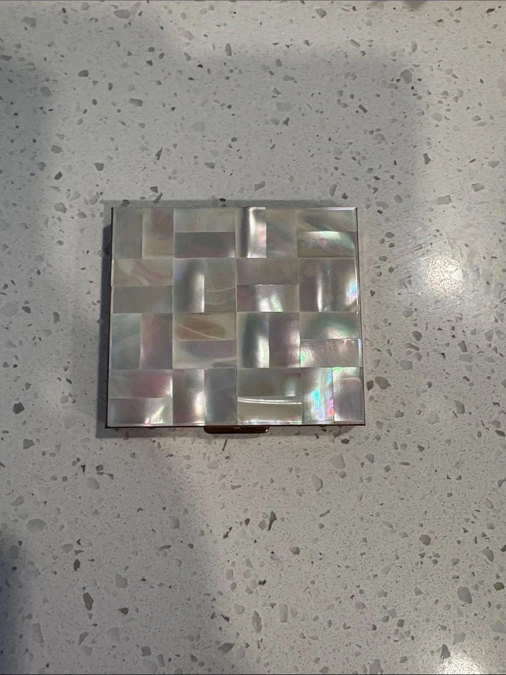 Iridescent Mother-of-Pearl Wall Accent - Pearl White